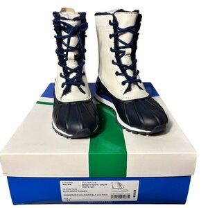 Tory Sport Winter Snow Boots Rubberized Leather/Calf Leather Lace-Up